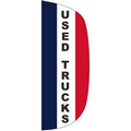"USED TRUCKS" 3' x 8' Stationary Message Flutter Flag
